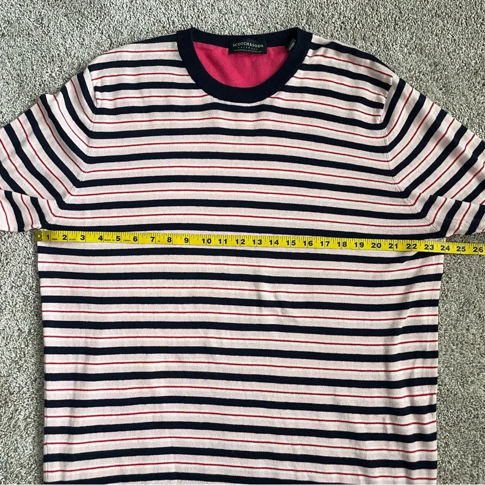 Scotch &Soda Cotton Wool Blend Striped knitted Sweater Pullover XXL BlackPink - Picture 13 of 16